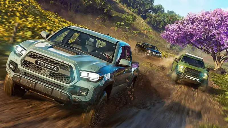 The Crew Motorfest offroad driving on island terrain