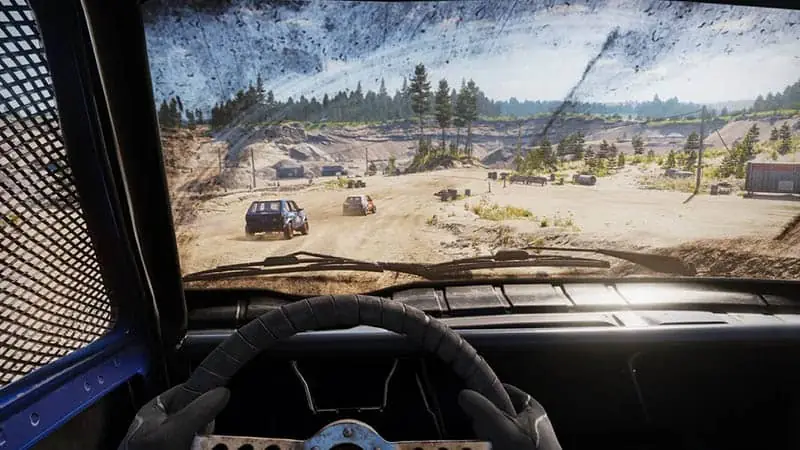 Wreckfest 2 dirt racing with vehicle damage