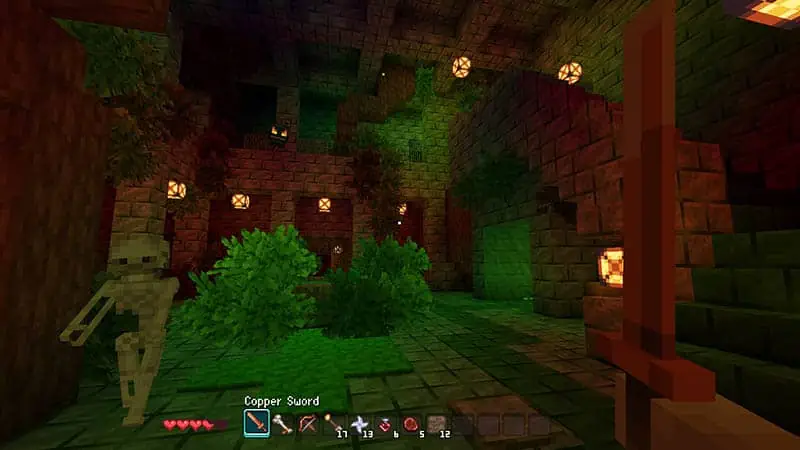 Allumeria voxel sandbox RPG with building and dungeons
