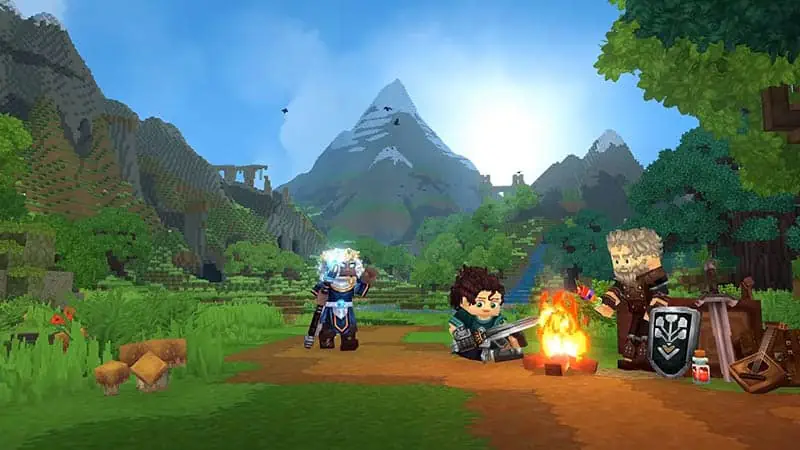 Hytale sandbox RPG with voxel worlds and exploration